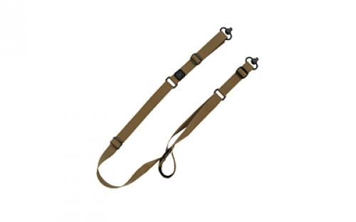 GrovTec Sabre 2 Point Sling, Matte Finish, Coyote Brown, Includes Push Button Swivels GTSL135