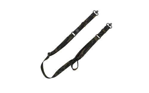 GrovTec Sabre 2 Point Sling, Matte Finish, Multicam Black, Includes Push Button Swivels GTSL137