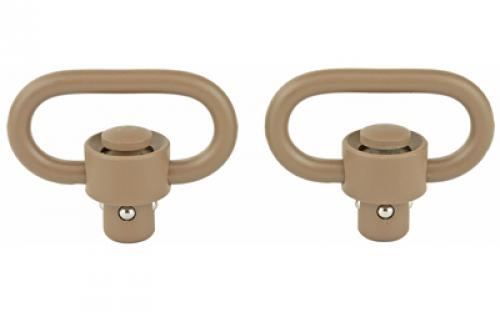 GrovTec Heavy Duty Push Button Swivels, Flat Dark Earth GTSW253