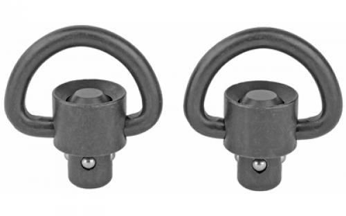 GrovTec Recessed Plunger Heavy Duty Push Button Swivels, Manganese Phosphate, D-Loop GTSW264