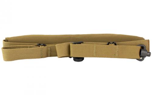 Haley Strategic Partners D3, Padded Sling, Single or Two Point, Includes Two QD Swivels and Single Hand Quick Adjustment System, Coyote SLG_D3-1-1-COY