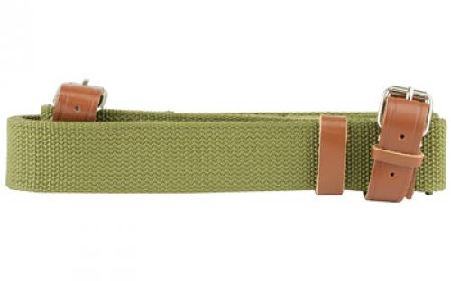 NCSTAR Mosin Nagant Sling, Green, 39 Length (Fully Extended), 2-Point AAMNS