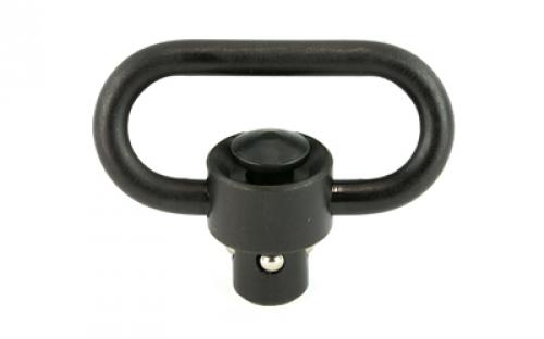 Leapers, Inc. - UTG Sling Swivel, 1.38, Push Button Quick Detach, Black TL-QDSW18