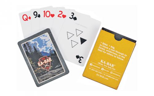 KABAR Playing Cards, Water Resistant, Made from White PVC 9914