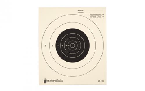 Action Target 25 Yard Slow Fire Bulls-Eye Target, Heavy Tagboard Paper, 10.5x 12, 100 Pack B-16-100