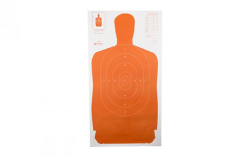 Action Target B-27S Standard Target, Full Size Orange Silhouette, 24x45, 100 Per Box B-27SORANGE-100