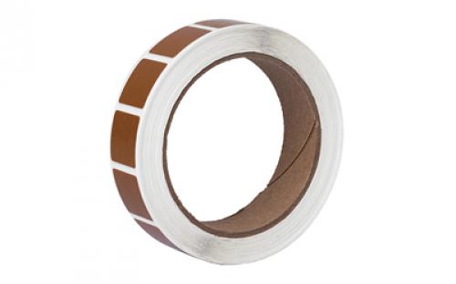 Action Target PAST/BR, Target Paster, 7/8 Square Bullet Hole Repair Paster, Brown, 1000 Per Roll PAST/BR