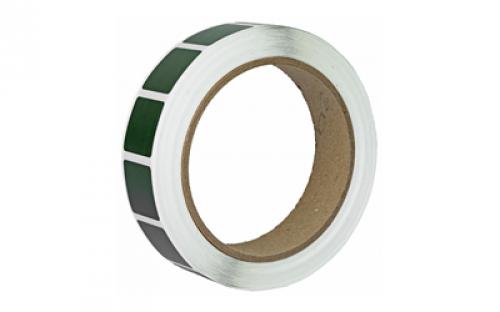 Action Target PAST/DKGR, Target Pasters, 7/8 Square Bullet Hole Repair Paster, Military Green, 1000 Per Roll PAST/DKGR