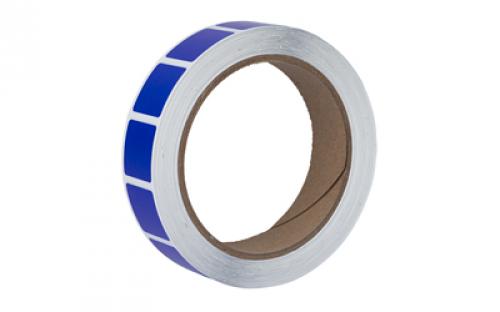 Action Target PAST/TXBL, Target Pasters, 7/8 Square Bullet Hole Repair Paster, Dark Blue, 1000 Per Roll PAST/TXBL