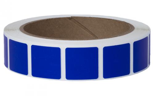 Action Target PAST/TXBL, Target Pasters, 7/8" Square Bullet Hole Repair Paster, Dark Blue, 1000 Per Roll PAST/TXBL