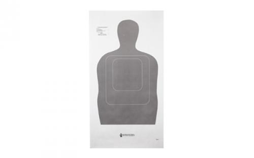 Action Target TQ-15 Standard Target, 25-Yard Silhouette In Gray, 24x45, 100 Per Box TQ-15GRAY-100