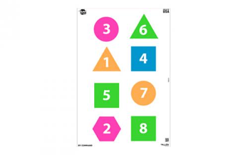 Allen Fun Group EZ Aim, Paper Targets, 8 Pack, 12X18, Assorted Colors 15643