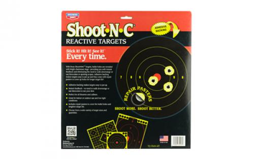 Birchwood Casey Shoot-N-C Target, Bullseye, 50-1", 30-2", 5-5.5",and 5-8" Targets BC-34018