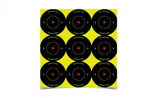 Birchwood Casey Shoot-N-C Target, Round Bullseye, 2, 108 Targets BC-34210