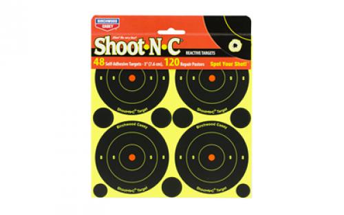 Birchwood Casey Shoot-N-C Target, Round Bullseye, 3", 48 Targets BC-34315