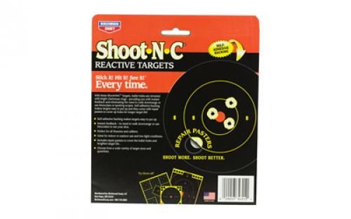 Birchwood Casey Shoot-N-C Target, Round Bullseye, 3", 48 Targets BC-34315