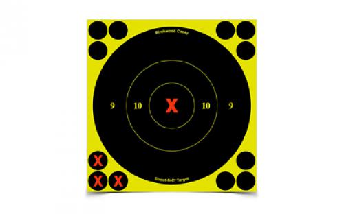 Birchwood Casey Shoot-N-C Target, Round X-Bullseye, 6, 60 Targets BC-34560