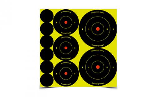 Birchwood Casey Shoot-N-C Target, Round Bullseye, Assortment Kit,72-1, 36-2, and 24-3 Targets BC-34608