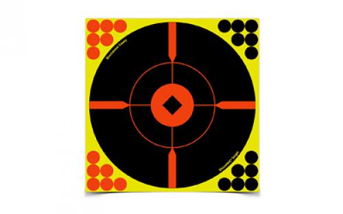 Birchwood Casey Shoot-N-C Target, Round, Crosshair Bullseye, 8, 6 Targets BC-34806