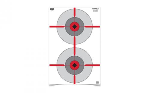 Birchwood Casey Eze-Scorer Target, Double Bull's-Eye, 23X35, 100 Targets BC-37031