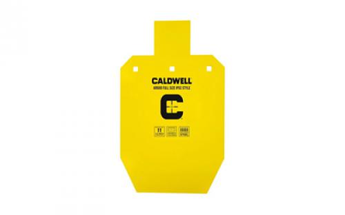 Caldwell AR500 IPSC 33% Steel Target, 10x6.1x0.4, Powder Coat Finish, Yellow 1116697