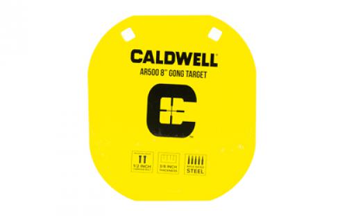 Caldwell AR500, Gong Target, 8, Steel, Yellow 1116703