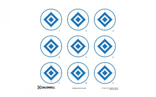 Caldwell Diamond Target, 16, Blue, 10-Pack 1175519