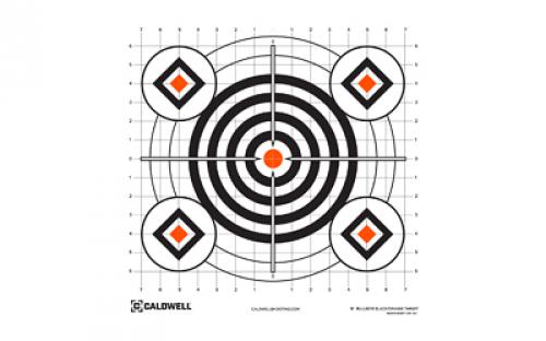 Caldwell Bullseye Target, 16, Orange/Black, 10-Pack 1175520