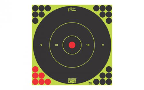 Pro-Shot Products Splatter Shot, 12 Bullseye, Adhesive Target, 5 Pack, Black/Green 12B-GREEN-5PK