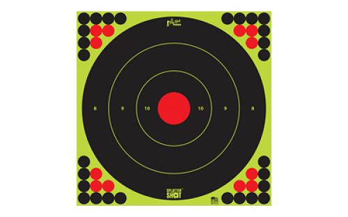 Pro-Shot Products Splatter Shot, 17.5 Bullseye, Adhesive Target, 5 Pack, Black/Green LONG RANGE-17.25-5PK