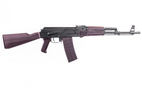 Arsenal, Inc. SAM5, Semi-automatic Rifle, AK, 223 Remington/556NATO, 16.3" Hammer Forged Barrel, Matte Finish, Black, Milled Receiver, Plum Polymer Furniture, Adjustable Sights, 30 Rounds, 1 Magazine, Includes Cleaning Kit, Oil Bottle and Sling SAM5-67PM