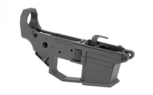 Angstadt Arms 0940, Semi-automatic, Stripped Lower Receiver, 9MM/40S&W, Anodized Finish, Black, Accepts Glock Pattern Magazines AA0940LRBA