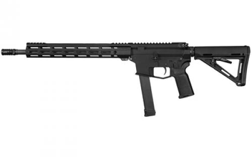 Angstadt Arms UDP-9, Semi-automatic Rifle, 9MM, 16 Chrome Moly Barrel, 1:10 Twist, Matte Finish, Black, Magpul MOE Stock and K2 Pistol Grip, Angstadt Arms 13.5 Free Float M-LOK Handguard, A2 Flash Suppressor, Accepts Glock Style Magazines, 17 Rounds, 1 Magazine AAUDP09R16