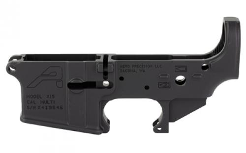 Aero Precision X15, Gen 2, Semi-automatic, Stripped Lower Receiver, .223 Remington/556NATO, Aluminum, Anodized Finish, Black APAR501101C