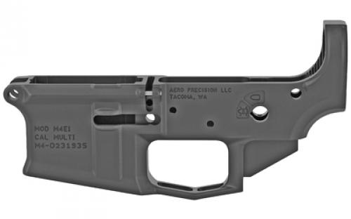 Aero Precision M4E1, Semi-automatic, Stripped Lower Receiver, 223 Remington/556NATO, Anodized Finish, Black APAR600001C