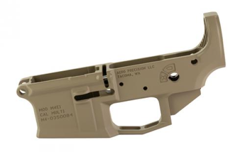 Aero Precision M4E1, Semi-automatic, Stripped Lower Receiver, 223 Remington/556NATO, Cerakote Finish, Flat Dark Earth APAR600002C