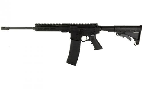 American Tactical Alpha-15, Semi-automatic Rifle, 223 Remington/556NATO, 16 Pencil Profile Barrel, 1:8 Twist, Matte Finish, Black, Polymer Grip, Collapsible Stock, Front/Rear Flip Up Sights, 8 Mlok Rail, Nano Composite Trigger kit, Carbon Fiber Infused Buffer Tube, 60 Rounds, 1 Magazine ATIGALP556M860