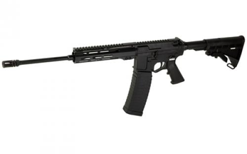 American Tactical Alpha-15, Semi-automatic Rifle, 223 Remington/556NATO, 16" Pencil Profile Barrel, 1:8 Twist, Matte Finish, Black, Polymer Grip, Collapsible Stock, Front/Rear Flip Up Sights, 8" Mlok Rail, Nano Composite Trigger kit, Carbon Fiber Infused Buffer Tube, 60 Rounds, 1 Magazine ATIGALP556M860