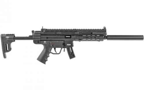 American Tactical GSG-16, Semi-automatic Rifle, 22LR, 16.25 Barrel, Matte Finish, Black, Polymer Receiver, Faux Suppressor, M-LOK Handguard, 22 Rounds, 1 Magazine GERGGSG1622ML