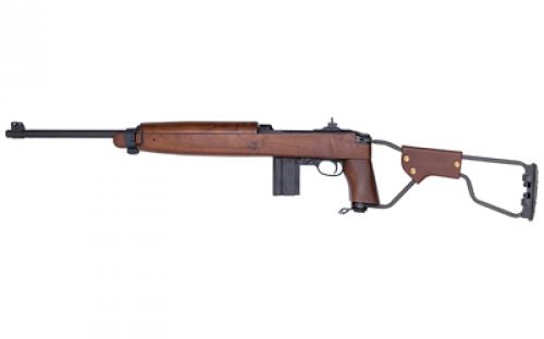 Auto Ordnance M1 Carbine, Paratrooper Model, Semi-automatic Rifle, 30 Carbine, 18, Parkerized Finish, Walnut, Metal Folding Stock, Adjustable Sights, 15 Rounds, 1 Magazine AOM150