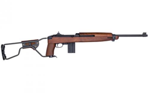 Auto Ordnance M1 Carbine, Paratrooper Model, Semi-automatic Rifle, 30 Carbine, 18", Parkerized Finish, Walnut, Metal Folding Stock, Adjustable Sights, 15 Rounds, 1 Magazine AOM150