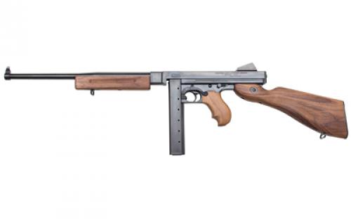 Auto Ordnance M1C, Semi-automatic, Lightweight, 45ACP, 16.5 Barrel, Aluminum Frame, Blued Finish, Black, Walnut Stock and Foregrip, Blade Front and Fixed Battle Rear Sights, 30 Rounds, 1 Magazine TM1C