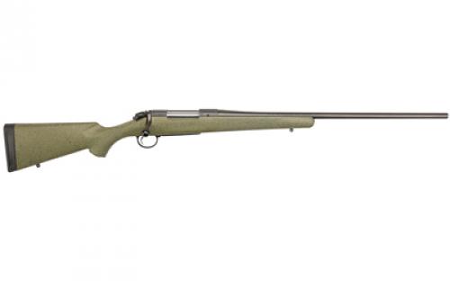 Bergara B-14 Series Hunter Rifle, Bolt Action Rifle, 6.5 Creedmoor, 22 Barrel, Cerakote Finish, Black, Green With Black/Tan Dots Synthetic Stock, Hinged Floorplate, 4 Rounds, Right Hand B14S102C