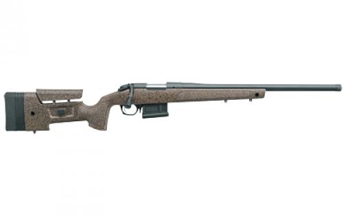 Bergara B-14 Series HMR Rifle, Bolt Action Rifle, 308 Winchester, 20 Barrel, Threaded 5/8-24, Cerakote Finish, Black, Black/Tan HMR Synthetic Stock with Cheek Riser and LOP Spacers, 5 Rounds, AICS Style Detachable Magazine, Right Hand B14S351C