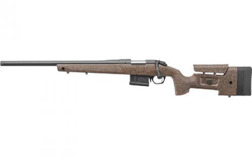 Bergara B-14 Series HMR Rifle, Bolt Action Rifle, 308 Winchester, 20 Barrel, Threaded 5/8-24, Cerakote Finish, Black, Black/Tan HMR Synthetic Stock with Cheek Riser and LOP Spacers, 5 Rounds, AICS Style Detachable Magazine, Left Hand B14S351LC