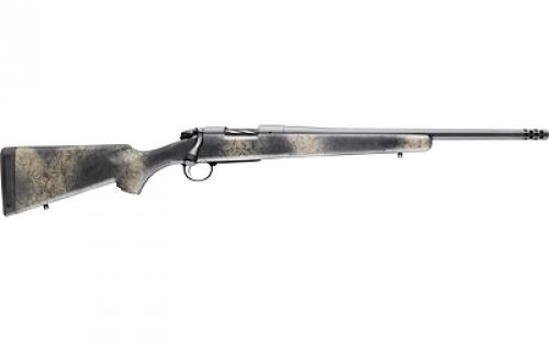 Bergara B-14 Wilderness Series Ridge Rifle, Bolt Action Rifle, 6.5 Creedmoor, 18 Barrel, Threaded 5/8-24, Omni Muzzle Brake, Fluted Bolt, Cerakote Finish, Gray, Wilderness Synthetic Stock, Hinged Floor Plate, 4 Rounds, Right Hand B14S522SP