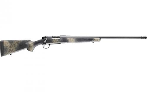 Bergara B-14 Wilderness Series Ridge Rifle, Bolt Action Rifle, 6.5 Creedmoor, 22 Barrel, Threaded 5/8-24, Omni Muzzle Brake, Fluted Bolt, Cerakote Finish, Gray, Wilderness Synthetic Stock, Hinged Floor Plate, 4 Rounds, Right Hand B14S522