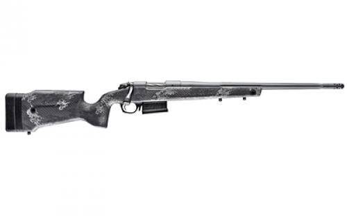 Bergara Premier Series, Crest, Bolt Action Rifle, 6.5 Creedmoor, 20 Fluted Barrel, Threaded 5/8x24, Omni Muzzle Brake, Cerakote Finish, Sniper Gray, Monte Carlo Carbon Fiber Stock, 5 Rounds, 1 AICS Style Magazine B14S752