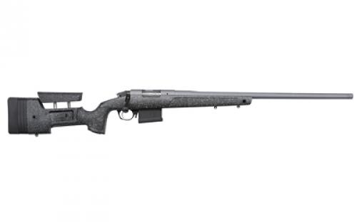 Bergara Premier Series HMR Pro Rifle, Bolt Action, 6.5 Creedmoor, 24 Threaded Barrel, 5/8x24 Threaded, Cerakote Finish, Gray, HMR Molded Stock with Mini-Chassis, TriggerTech Trigger, 5 Rounds, 1 AICS Magazine, Right Hand BPR20-65MC