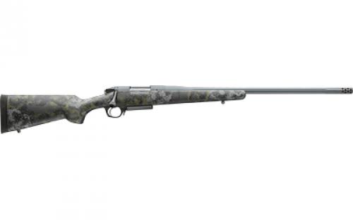 Bergara Premier Series Canyon Rifle, Bolt Action Rifle, 300 Winchester Magnum, 22 Barrel, Threaded 5/8-24, Omni Muzzle Brake, Cerakote Finish, Gray, Carbon Fiber Stock, 5 Rounds, AICS Style Detachable Magazine, Right Hand BPR26-300WM